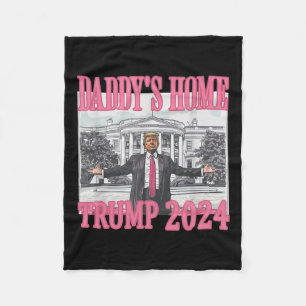 Cobertor De Velo Pink Daddys Home Trump 2024