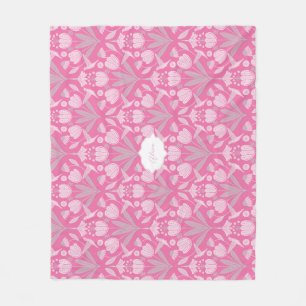 Cobertor De Velo Pink Hummingbird Coquette Flor personalizado