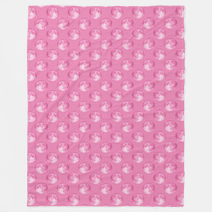 Cobertor De Velo Pink Marbles Pattern