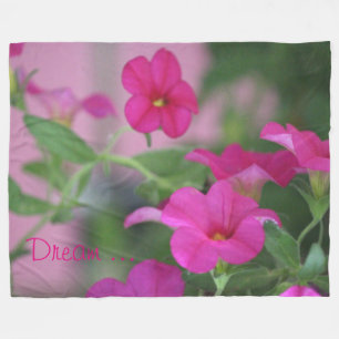 Cobertor De Velo Pink Petunia Fleece