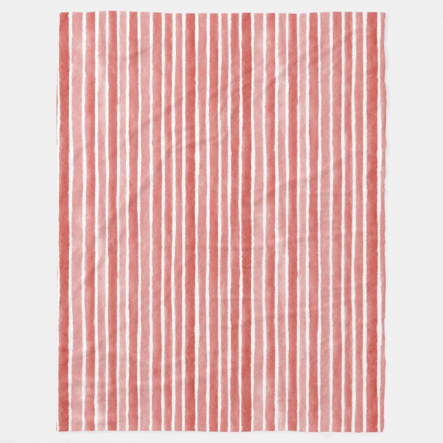 Cobertor De Velo Pink Red White Cane Stripes Christmas (Frente)