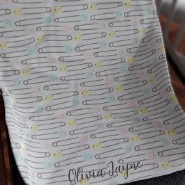 Cobertor De Velo Pino de Segurança Cinzas Modernas Crianças Fleece