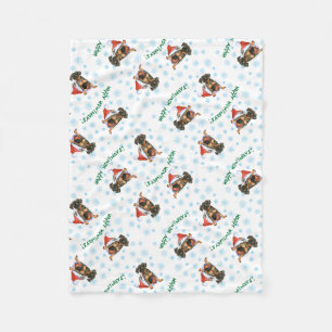 Cobertor De Velo Pinscher diminuto feliz de Howlidays
