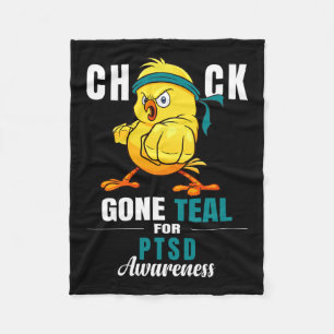 Cobertor De Velo Pintinho Divertido Ficou Teal Ribbon Chicken Warri