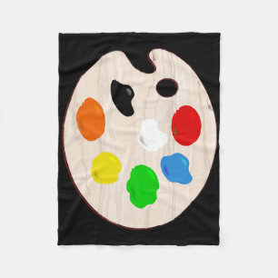 Cobertor De Velo Pintora Artista Paint Paleta de Halloween