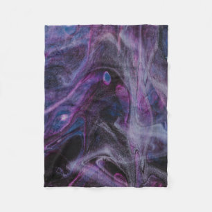 Cobertor De Velo Pintura de abstrato púrpura e rosa