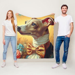 Cobertor De Velo Pintura em Cão de Greyhound Italiano
