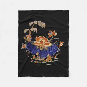 Cobertor De Velo Pintura Vintage de Meditação de Yoga Flor de Lótus