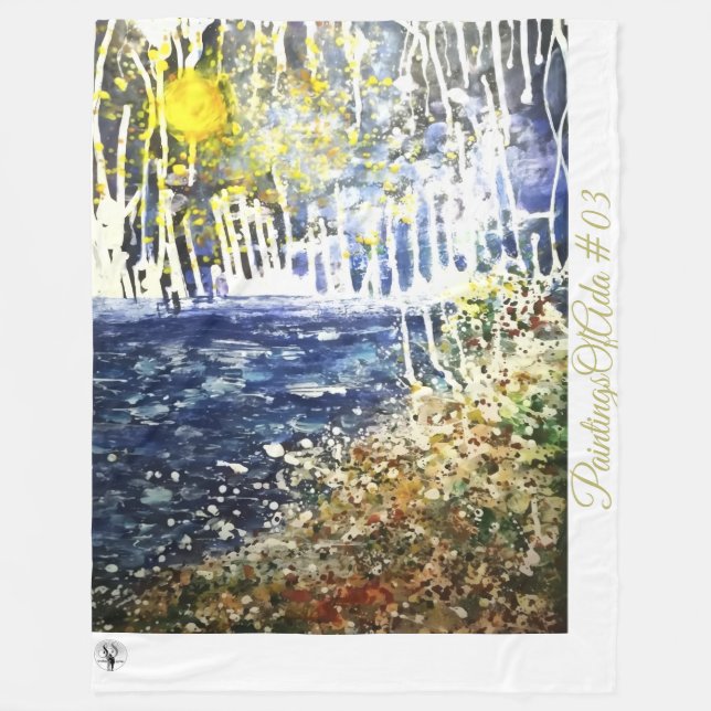 Cobertor De Velo PinturasDoAda #03 - Artista - Vazio De Folga Desco (Frente)