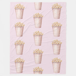 Cobertor De Velo Pipoca Blush Hora do Filme