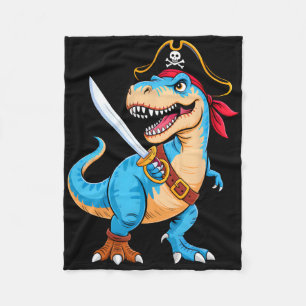 Cobertor De Velo Pirata Dinossauro T Rex Boys Dia de as Bruxas engr