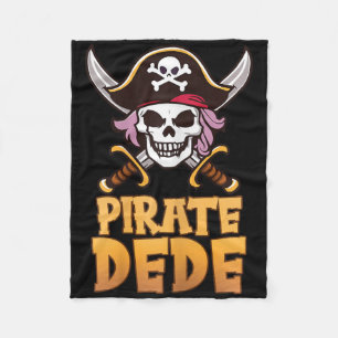 Cobertor De Velo Pirate Dede Engraçado Capitão Correspondendo à vov