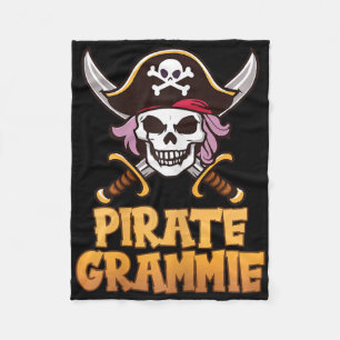 Cobertor De Velo Pirate Grammie Engraçado Capitão Avó Halloween Cos