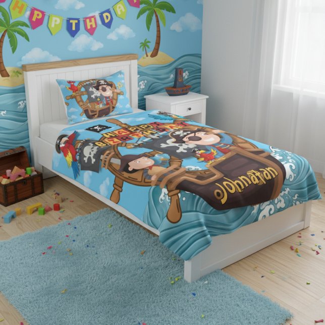 Cobertor De Velo Pirate Kids Birthday  Party Gift (Criador carregado)