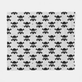Cobertor De Velo Pirate Style Skulls Pattern 