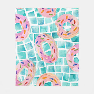 Cobertor De Velo Piscina de Verão flutua mosaico aquarela