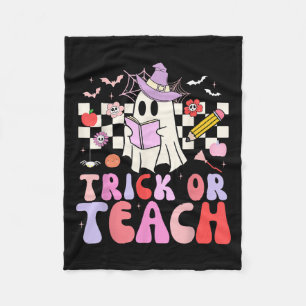 Cobertor De Velo Pista Ou Ensino Pêssego Professora De Halloween