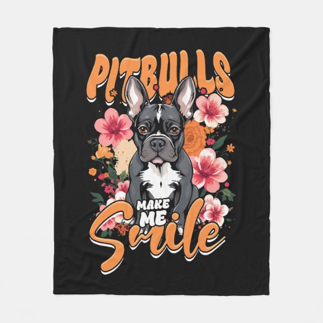 Cobertor De Velo Pitbull Pitbulls (Frente)