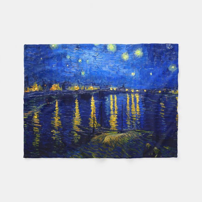 Cobertor De Velo Pix Dezines van gogh/Starry night sur Rhone (Frente (Horizontal))