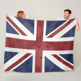 Cobertor De Velo PixDezines Union Jack aquarela