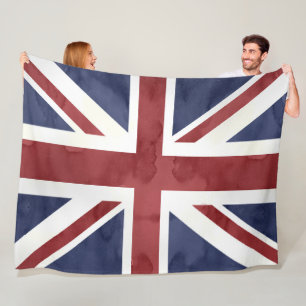 Cobertor De Velo PixDezines Union Jack aquarela
