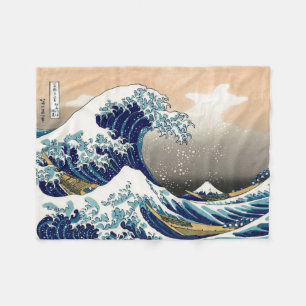 Cobertor De Velo PixDezines Vintage, Excelente Wave, Hokusai 葛 