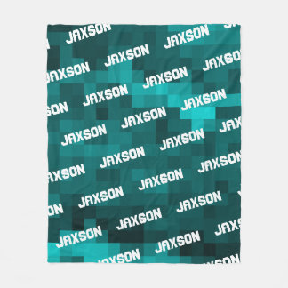 Cobertor De Velo Pixelado Personalizado Boys Fleece Blanket