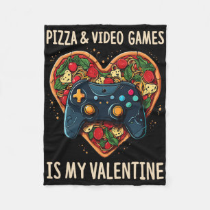 Cobertor De Velo Pizza E Video Games É Meu Fã Gamer Do Dia Dos Namo