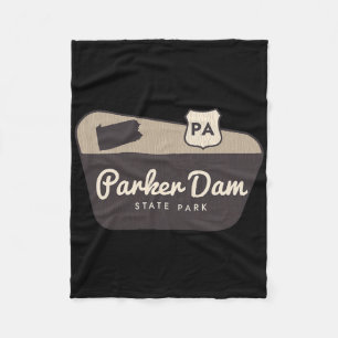 Cobertor De Velo Placa de Boas-Vindas ao Parker Dam State Park Pens