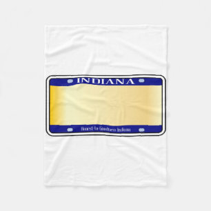 Cobertor De Velo Placa de Licença do Estado de Indiana de Vazio