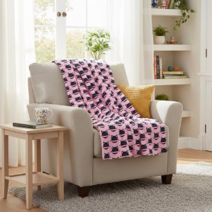 Cobertor De Velo Planet Cat Fleece Blanket