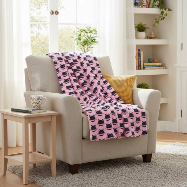 Cobertor De Velo Planet Cat Fleece Blanket (Criador carregado)