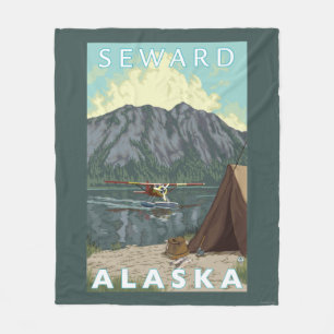 Cobertor De Velo Plano de Bush & pesca - Seward, Alaska