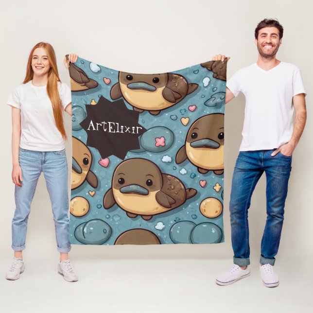 Cobertor De Velo Platypus Brown Impressão (In Situ)