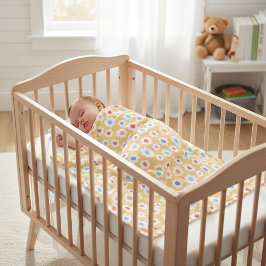 Cobertor De Velo Playful Daisy Ditsy Print Baby Toddler Blanket