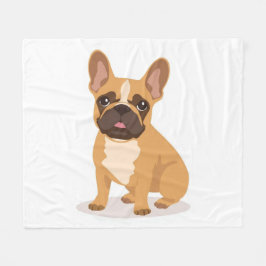 Cobertor De Velo Playful French Bulldog Fleece Blanket Kids Room