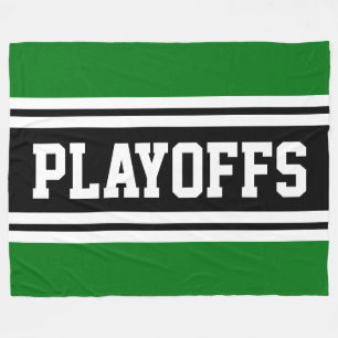 Cobertor De Velo PLAYOFFS Verde Atlético Preto Branco Listras de Co