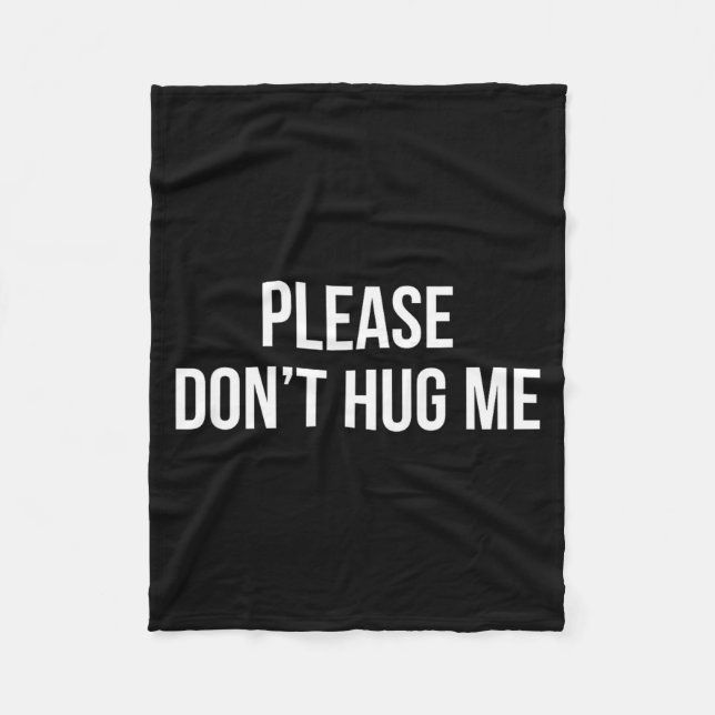 Cobertor De Velo Please Don't Hug Me -  (Frente)