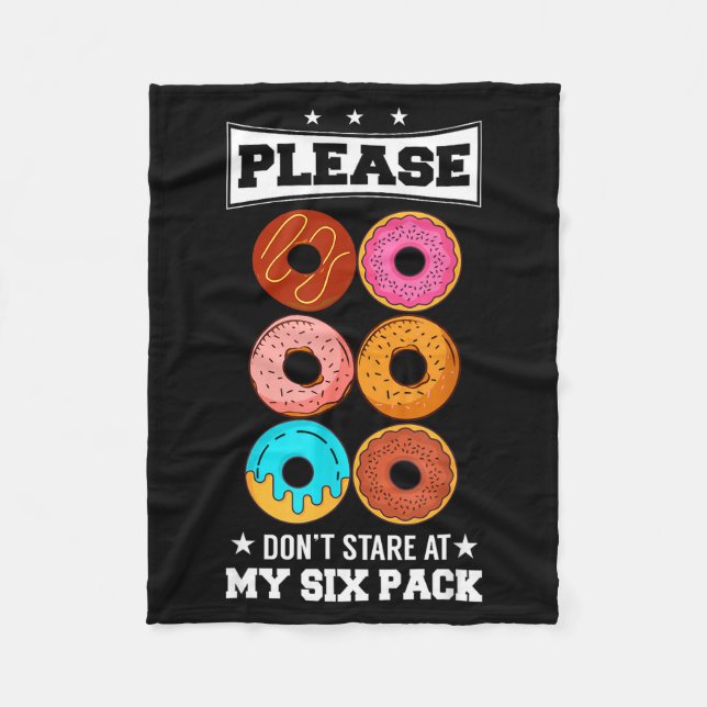Cobertor De Velo Please Don't Stare At My Six Pack Donut  (Frente)