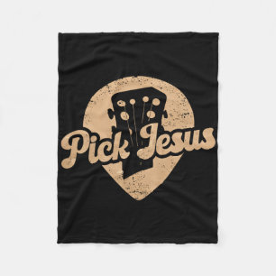 Cobertor De Velo Plectro de Violão Jesus Música Pastor Feliz Dia de