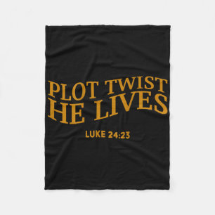 Cobertor De Velo Plot Twist Ele Vive Páscoa Engraçada Cristã Tod