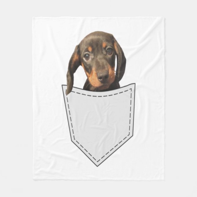 Cobertor De Velo Pocket Dog Dachshund (Frente)