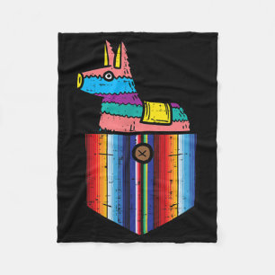 Cobertor De Velo Pocket Pinata Serape Cinco De Mayo Mexicano Fiesta