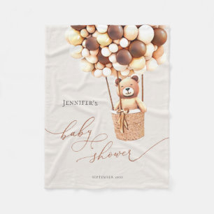 Cobertor De Velo Podemos Esperar! Chá de fraldas Fleece Blanket