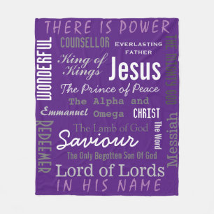Cobertor De Velo Poderoso nome de Jesus cristão