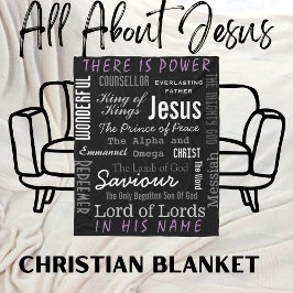 Cobertor De Velo Poderoso nome de Jesus cristão