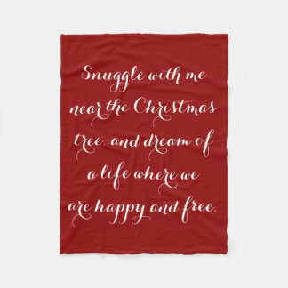Cobertor De Velo Poema de Natal Sentimental