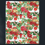 Cobertor De Velo Poinsettia Floral Christmas Collage<br><div class="desc">Este cobertor sazonal é uma colagem brilhante e colorida de imagens de Natal. Incluem-se as poinsettias vermelhas e brancas,  os bolbos de árvores,  as estrelas douradas,  os sinos e o verde. Linda! Crédito de design de imagem para LeCoqDesigns.</div>