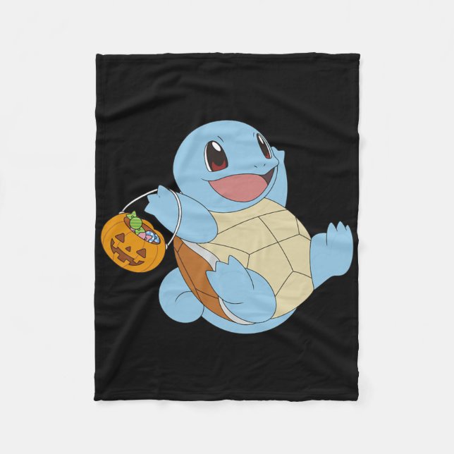 Cobertor De Velo Pokémon Halloween Esquadrão Com Seu Truque Ou Trat (Frente)