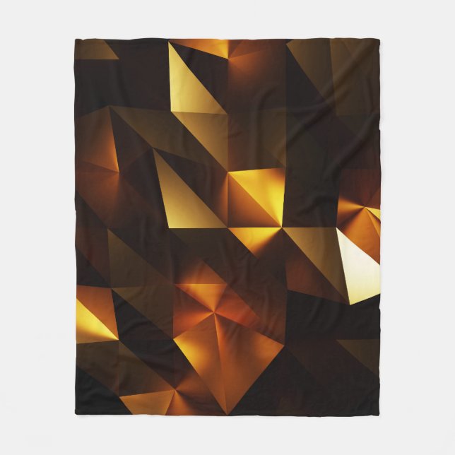 Cobertor De Velo Polígono Dourado: renderização de Abstrato 3D (Frente)